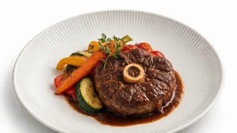Оссобуко с сезонными овощами